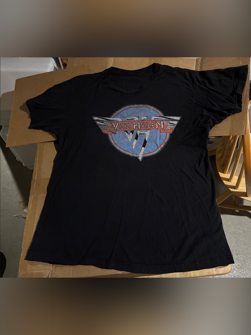 Black Short-Sleeve Van Halen Band Logo Tee - Graphic